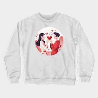 Discover True Romance: Art, Creativity and Connections for Valentine's Day and Lovers' Day Crewneck Sweatshirt